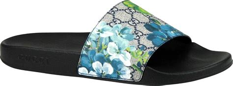 gucci blue bloom slides